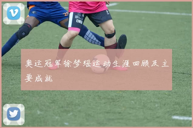 奥运冠军徐梦瑶运动生涯回顾及主要成就