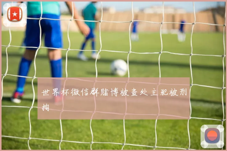 世界杯微信群赌博被查处主犯被刑拘